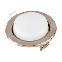 Встраиваемый светильник General Lighting Systems GX53, 108х38мм, сатин-никель, IP20 GCL-GX53-H38-SN 431700