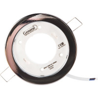 Встраиваемый светильник General Lighting Systems с термокольцом GX53, 100х18мм, хром, IP20, 10шт GCL-10GX53-H18-C 689000