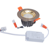 Встраиваемый светильник Citilux Альфа бронза+золото LED 7Wх3500K CLD001NW6