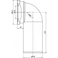 Фановая труба RTP W 9220 110 мм, 90 градусов 11458