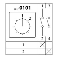 Переключатель TDM ELECTRIC КПУ11-10/0101 1-2 1р SQ0715-0127