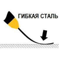 Шпатель нержавеющая сталь DEKOR 90 мм ручка с эластомерным покрытием 033