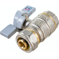 Шаровой кран для воды СТМ СТАНДАРТ 16х1/2", ц/г, бабочка CWPF1216