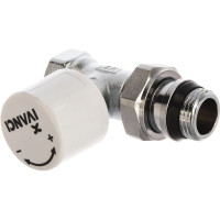 Клапан радиаторный термостатический IVANCI со стопорным кольцом, прямой 1/2" IVC.103005.N.03