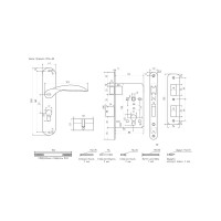 Врезной замок НОРА-М NEW 94-55 мм золото 16910