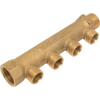 Коллектор Tiemme НВ 3/4", 4 выхода, 1/2", Н 36 мм 1910001