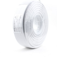 Коаксиальный кабель Cablexpert 75 Ом, 64%, 1мм, медь, 100м, белый RG-6U-CU-2