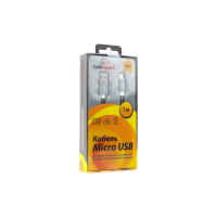 Кабель Cablexpert серия Gold USB 2.0 AM/micro-B, длина 1м, титан, блистер CC-G-mUSB02Gy-1M