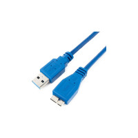 Кабель Cablexpert Pro USB 3.0 AM/micro BM 9P, 1.8м, экран, синий, пакет CCP-mUSB3-AMBM-6