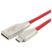 Кабель USB Cablexpert USB 2.0 AM/microB, серия Gold, длина 3м, блистер, красный CC-G-mUSB01R-3M