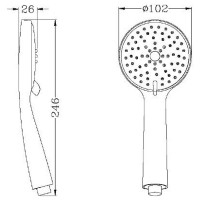 Душевая лейка Latuno L80006B