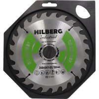 Диск пильный Hilberg Industrial Дерево 200x32/30x24Т HW203