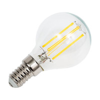 Светодиодная лампа General Lighting Systems Филамент прозрачный E14 8Вт 230В 610Лм 2700К Теплый белый свет Шар GLDEN-G45S-8-230-E14-2700 649977