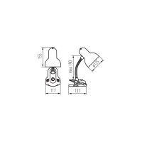 Настольная лампа KANLUX Е27 SUZI HR-60-PK 7153