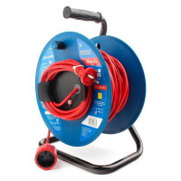 Силовой удлинитель на катушке Power Cube 1 розетка, без заземления, 10 А/2,2 кВт, 40 м PC20202