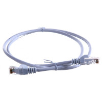 Патч-корд LANMASTER RJ45 - RJ45, 4 пары, UTP, категория 5е, 1 м, белый, LSZH, LAN-PC45/U5E-1.0-WH