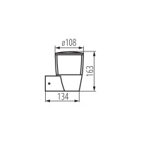 Фасадный светильник KANLUX SORTA 16L-UP 25680