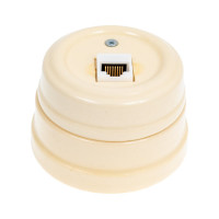 Розетка МЕЗОНИНЪ компьютерная RJ45, цвет - слоновая кость GE70341-02