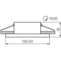 Точечный светильник KANLUX IMINES DSL-W 29030