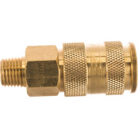 Быстроразъем пневматический с клапаном 1/4М Forsage F-BSE1-2SM(6735)