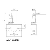 Мини-выключатель Emas MN1MUM8
