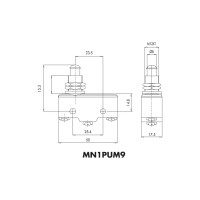 Мини-выключатель Emas MN1PUM9, 440В, 10А MN1PUM9