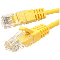 Патч-корд компьютерный U/UTP SUPRLAN Cat.5e 4x2 26AWG /7x0.16mm/ Cu LSZH желтый 2м 10-0163