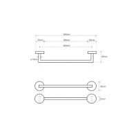 Полотенцедержатель BEMETA OMEGA 505 мм 104204022