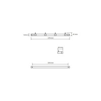 Планка с 4-мя крючками BEMETA Dark 104606100