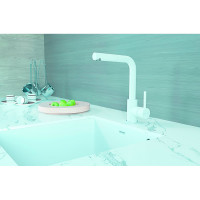 Смеситель для кухни Paulmark KASSEL, белый матовый,  Ka214311-WH