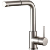 Смеситель для кухни Paulmark KASSEL, брашированная сталь,  Ka214311-BS