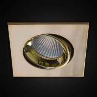 Встраиваемый светильник Citilux Альфа, бронза+золото LED 7Wх3500K CLD001KNW6