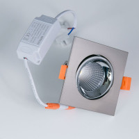 Встраиваемый светильник Citilux Альфа, матовый хром+хром LED 7Wх3500K CLD001KNW5