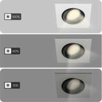 Встраиваемый светильник Citilux Альфа, белый+черный LED 7Wх3500K CLD001KNW4
