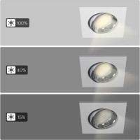 Встраиваемый светильник Citilux Альфа, белый+хром LED 7Wх3500K CLD001KNW1