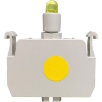 Блок-контакт подсветки Emas с жёлтым светодиодом, серия C, 12-30 В AC/DC CB8