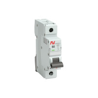 Автоматический выключатель EKF AV-10, 1P, 2A, 10kA, AVERES mcb10-1-02B-av