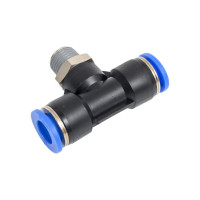 Тройник цанговый T-образный с наружной резьбой (1/4M; 10 мм) SHPI PT 10-R02