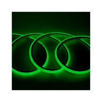 Светодиодная лента General Lighting Systems гибкий неон 50 м, 9,6Вт/м, 220В, SMD2835, 16мм, IP67, зеленый GLS-2835-120-9.6-220-BNL-IP67-G 504314