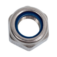 Гайка с контрящим кольцом КРЕП-КОМП нержавейка DIN985 А2 м12 20шт гсн12мф