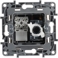 Розетка Legrand двойная RJ11+RJ45 категория 5e UTP Legrand Etika слоновая кость 672352