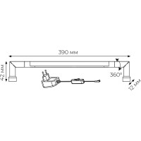 Поворотный светильник для интерьерного освещения Uniel ULM-F31-5,5W/NW IP20, SILVER 8000