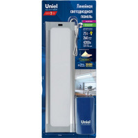 Линейная светодиодная панель Uniel ULI-F42-7,5W4200K/DIM SENSOR, IP20, SILVER UL-00002885