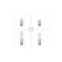 Автоматический порог ATHMER Isolporte Standard Silicone single L=1130мм ригель на стороне петель 82029