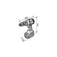 Двухскоростная аккумуляторная дрель-шуруповерт FLEX DD 2G 18.0-EC C 491225