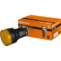 Лампа TDM ELECTRIC AD-22DS LED матрица d22мм желтый 12В AC/DC SQ0702-0017