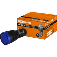 Лампа TDM ELECTRIC AD-16DS матрица, d16мм, синий, 24В, AC/DC SQ0702-0059