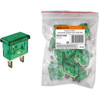 Сигнальная лампа TDM ELECTRIC YL238-01 зеленая, неон, 230В, SQ0702-0080