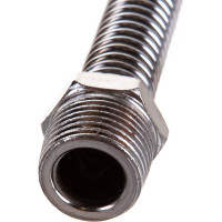 Подводка для газа СТМ ГАЗ сильфонная, 1/2", гайка-штуцер, 40 см CGHM1204