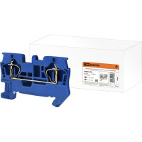 Зажим TDM ELECTRIC клеммный, безвинтовой, ЗКБ 2,5 мм2, 31А, синий TDM ELECTRIC SQ0822-0004